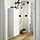 BESTÅ - kabinet dinding dengan 2 pintu, putih/Hanviken putih, 60x22x128 cm | IKEA Indonesia - PE824087_S1