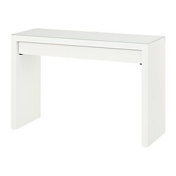 MALM - Meja rias, putih, 120x41 cm