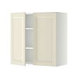 METOD - Kabinet dinding dg rak/2 pintu, putih/Bodbyn putih pudar, 80x37x80 cm