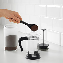 UPPHETTA - Pembuat kopi/teh, kaca/baja tahan karat, 0.4 l