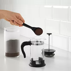 UPPHETTA - Pembuat kopi/teh, kaca/baja tahan karat, 0.4 l