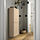 BESTÅ - wall cabinet with 2 doors, white stained oak effect/Hanviken white stained oak effect, 60x22x128 cm | IKEA Indonesia - PE824099_S1