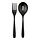 TILLAGD - peralatan saji, set isi 2, hitam, 24 cm | IKEA Indonesia - PE904868_S1