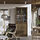 TONSTAD - komb pnympn dg pintu kaca geser, cokelat veneer kayu oak diwarnai/kaca bening, 82x47x201 cm | IKEA Indonesia - PE937005_S1