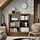 TONSTAD - kabinet dengan pintu geser kaca, cokelat veneer kayu oak diwarnai, 121x37x120 cm | IKEA Indonesia - PE937035_S1