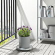 NYPON - Plant pot, in/outdoor grey, 19 cm