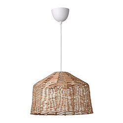 HEMMA/KAPPELAND - Lampu gantung, rotan/putih