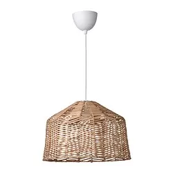 HEMMA/KAPPELAND - Lampu gantung, rotan/putih
