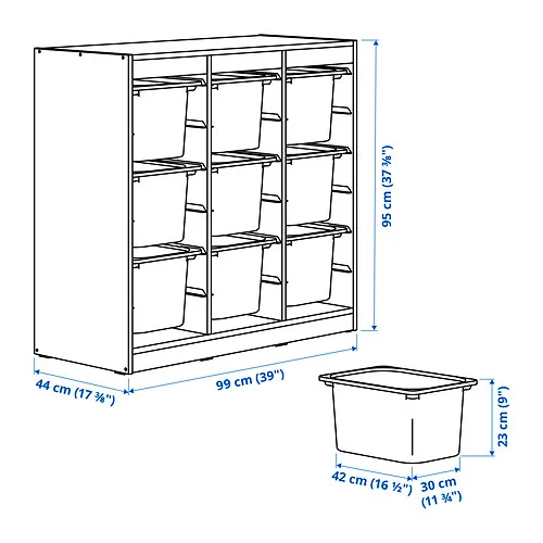 TROFAST Measurement Illustration