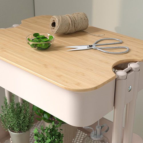 RÅSKOG/NORRÅVA trolley with lid