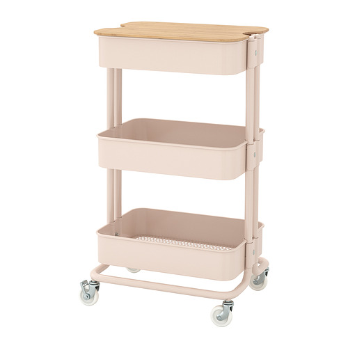 RÅSKOG/NORRÅVA trolley with lid
