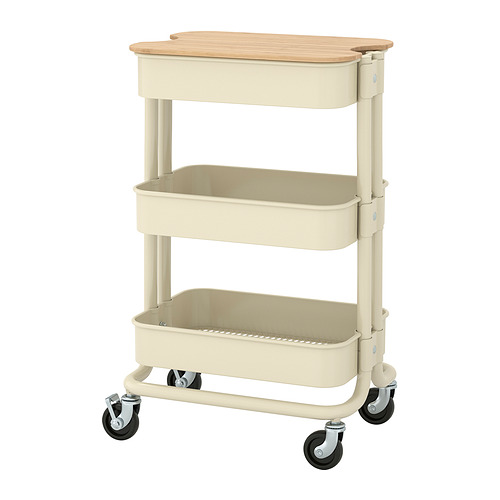 RÅSKOG/NORRÅVA trolley with lid