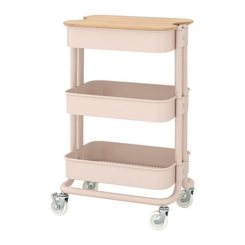 RÅSKOG/NORRÅVA trolley with lid