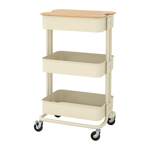 RÅSKOG/NORRÅVA trolley with lid