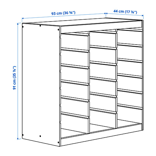 TROFAST Measurement Illustration