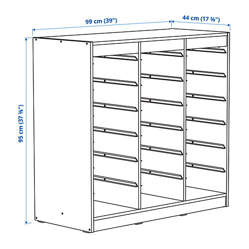 TROFAST Measurement Illustration