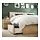 MALM bed frame, high, w 4 storage boxes