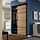 MEHAMN/SKYTTA - kombinasi pintu geser, hitam/dua sisi efek kayu oak diwarnai putih, 152x205 cm | IKEA Indonesia - PE905030_S1