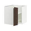 METOD - Kbnet dsar sdut dg rak, putih/Sinarp cokelat, 88x88x80 cm
