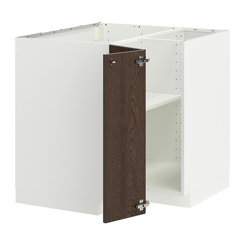 METOD corner base cabinet with shelf