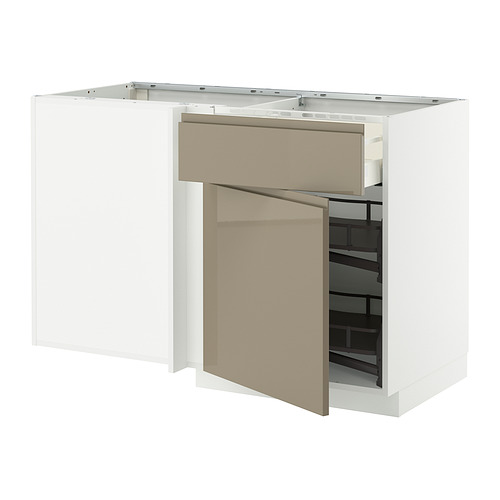 METOD/MAXIMERA corner base cab w drawer and p-out