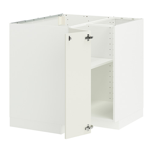 METOD corner base cabinet with shelf
