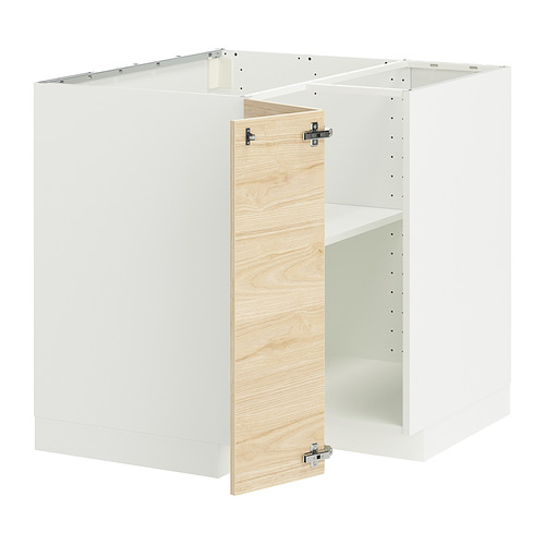 METOD corner base cabinet with shelf