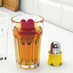 VÅGRÄT - Tea infuser, light red/yellow