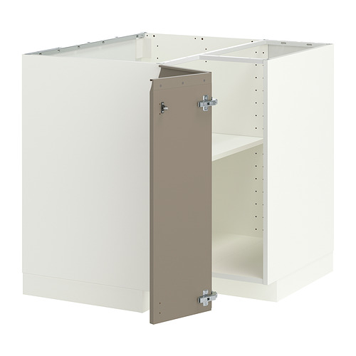 METOD corner base cabinet with shelf