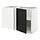 METOD corner base cabinet with shelf