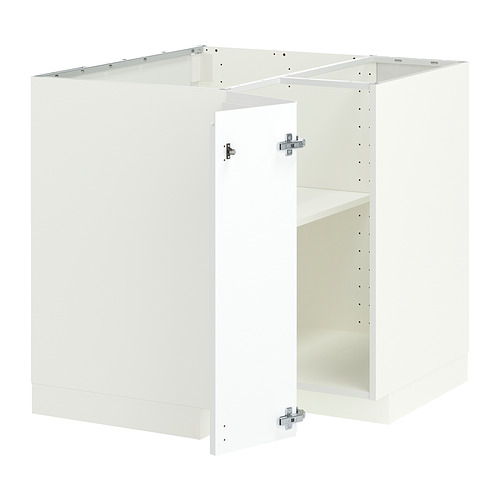 METOD corner base cabinet with shelf