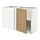 METOD corner base cabinet with shelf