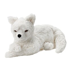 SKOGSDUVA - Boneka, rubah kutub/putih, 60 cm