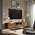 EKET - media storage combination, brown/walnut effect, 210x35x35 cm | IKEA Indonesia - PE968949_S1