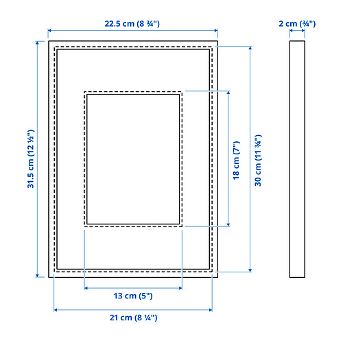 LOMVIKEN Measurement Illustration