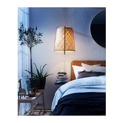 KNIXHULT - Pendant lamp, bamboo/handmade, 40 cm