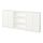 BILLY/OXBERG - kombinasi rak buku dengan pintu, putih, 240x30x106 cm | IKEA Indonesia - PE866391_S1