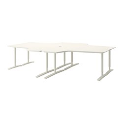 BEKANT - Desk combination, white, 320x220 cm