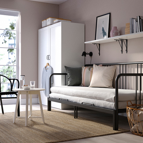 IKEA FYRESDAL デイベッド フレーム FYRESDAL day-bed frame, black, 80x200 cm | IKEA Indonesia