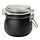 KORKEN - jar with lid, clear glass/black, 0.5 l | IKEA Indonesia - PE937402_S1