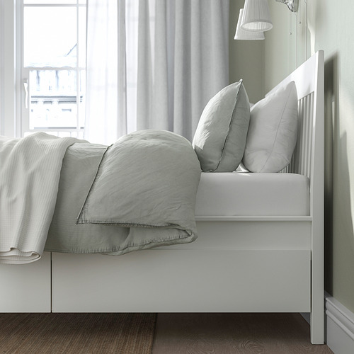 IDANÄS rangka tempat tidur dg penyimpanan