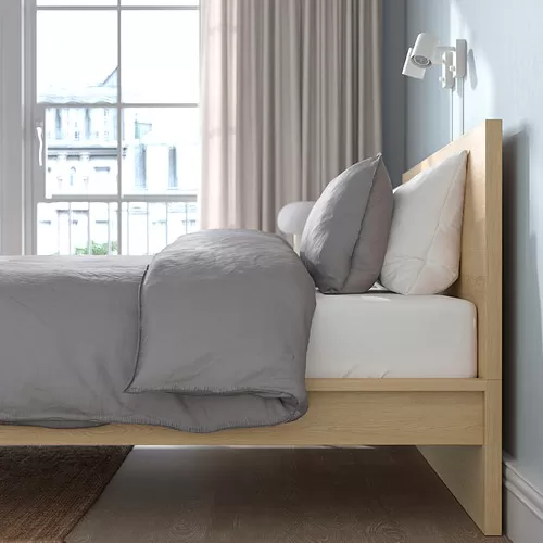 MALM rangka tempat tidur, tinggi