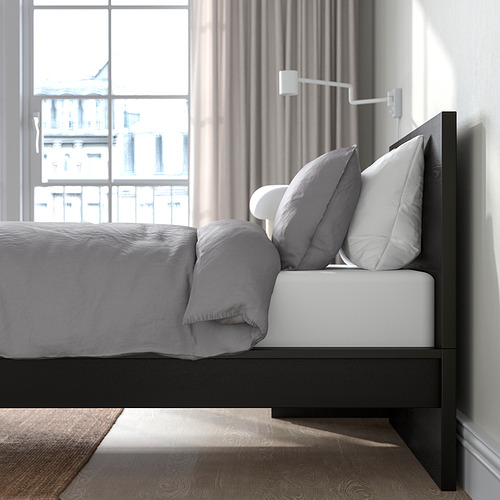 MALM bed frame with mattress