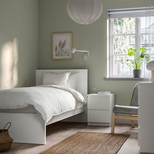 MALM bed frame with mattress