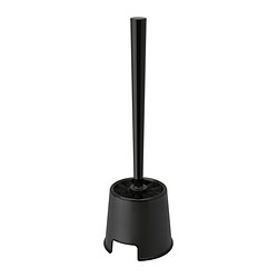 BOLMEN - Tempat dan sikat toilet, hitam