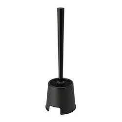 BOLMEN - Toilet brush/holder, black