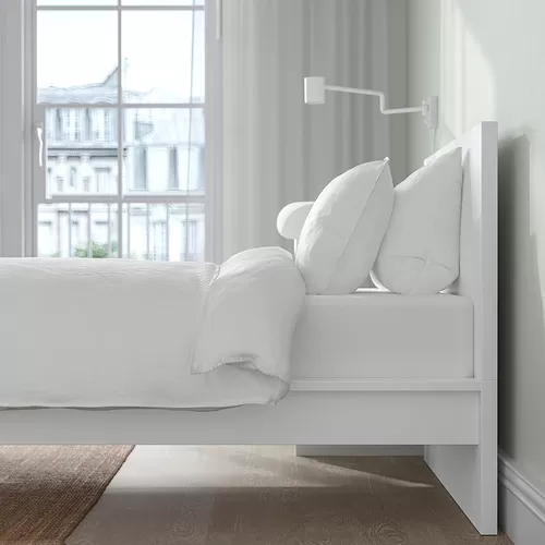 MALM rangka tempat tidur, tinggi
