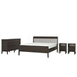 IDANÄS - Bedroom furniture, set of 4, dark brown, 180x200 cm