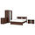 SONGESAND - bedroom furniture, set of 5, brown, 180x200 cm | IKEA Indonesia - PE866465_S1