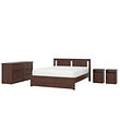 SONGESAND - Perabot kamar tidur, set isi 4, cokelat, 160x200 cm